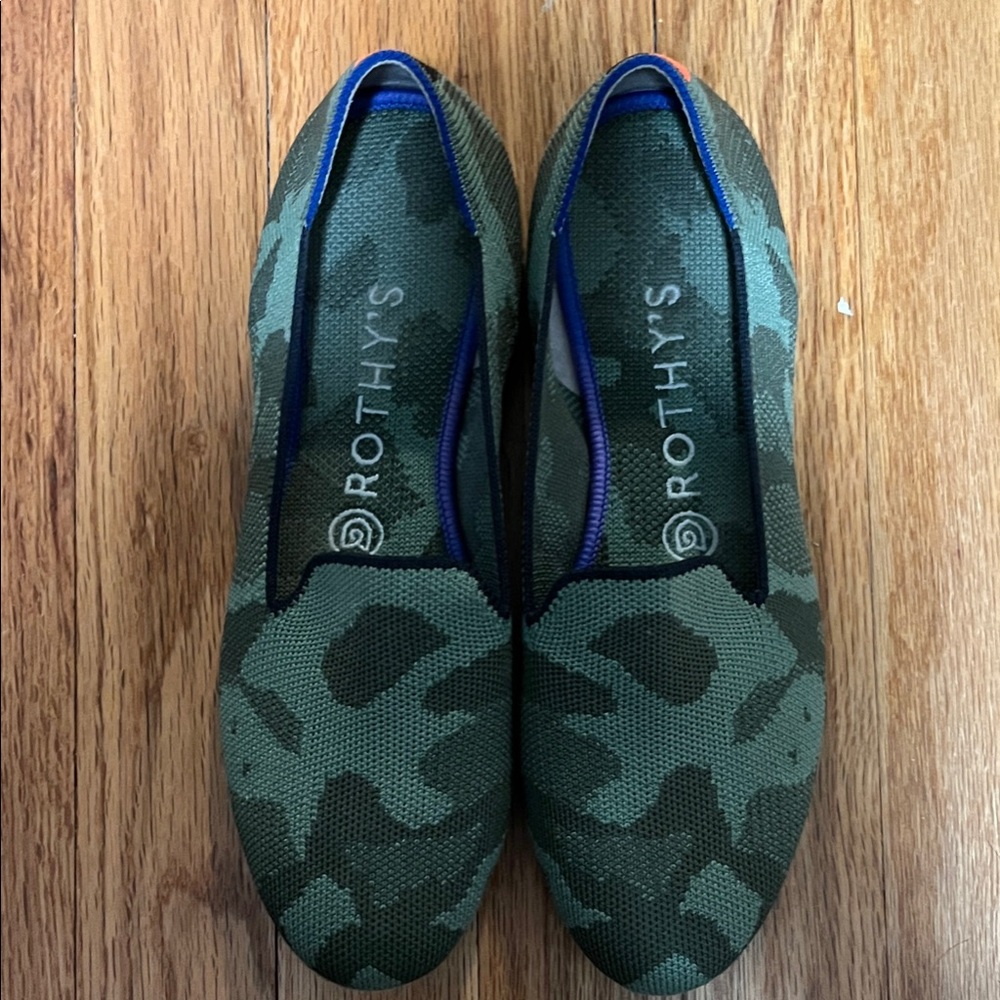 Rothy's Olive Camo Flats